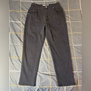 👖💜French Dressing Jeanswear Paris Vintage Women's Black Jeans Size 14 Petite